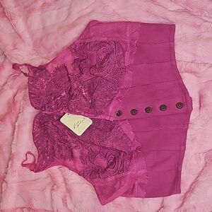 Magenta Free People tank top